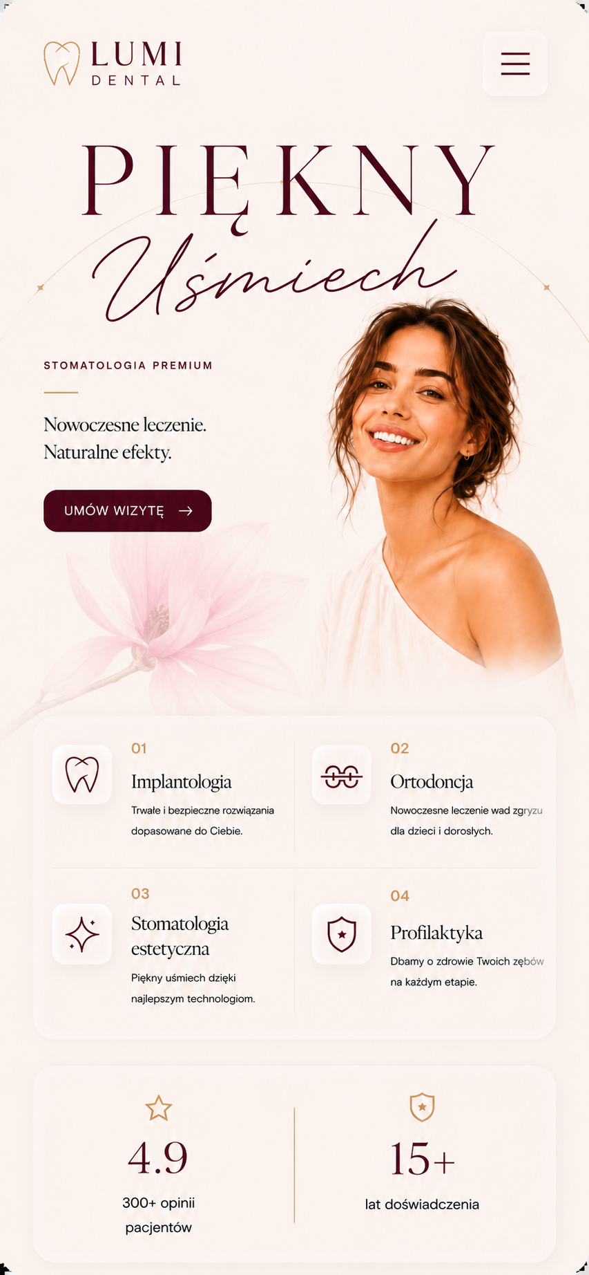 Mobile version of Lumi Dental